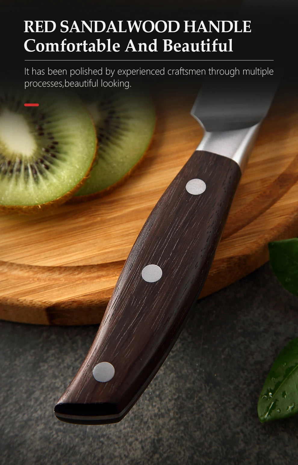XINZUO 1-5PCS High Quality 3.5+5+8+8+8"  Paring Utility Cleaver Chef Knife Germany 1.4116 Stainless Steel Kitchen Knife Sets