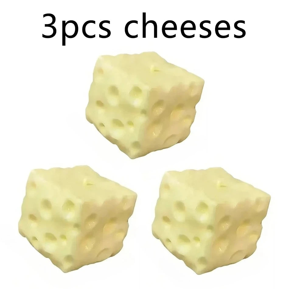 CCC Cheese Cube Stress Ball Big Cheese Shapeable Squeeze Ball Non-Bounce Fidget Toy ASMR Sensory Anti-Stress Christmas Gifts