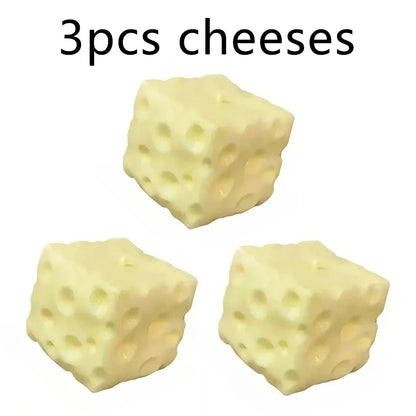 CCC Cheese Cube Stress Ball Big Cheese Shapeable Squeeze Ball Non-Bounce Fidget Toy ASMR Sensory Anti-Stress Christmas Gifts
