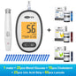 Cofoe Uric Acid, Glucose, Cholesterol 3-in-1 Monitor - Medical Grade Accuracy Blood Glucose Meter Uric Acid Cholesterol Monitor