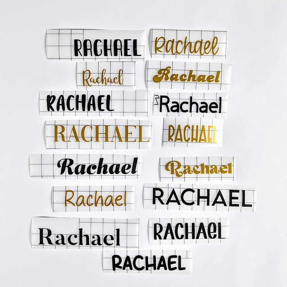 Personalized Name Vinyl Decals Custom Bride Groom Stickers DIY Wedding Bridal Party Decor Champagne Glass Water Bottle Labels