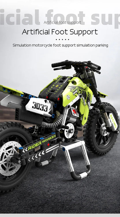 Creative Motorcycle Toy Building Block Set STEM Construction Kit for Boys, Girls and Adults Collectible Motorcycle Models