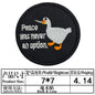 Cartoon Animal Duck with Knife Morale Badge Missile FAFO Embroidery Hook and Loop Patches Tactical Backpack Jacket Sticker