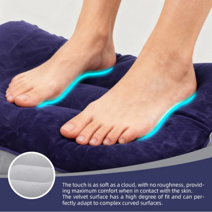 Inflatable Foot Rest Pillow Portable Air Cushion for Travel Office Home Under Desk Leg Support Comfort Relaxing PVC 1PC
