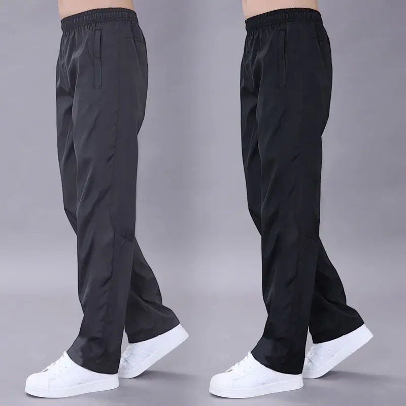 Thin Section Sweatpants Pants Male Spring Summer Casual Trousers Polyester Fiber Loose Plus Size Quick Drying Pants Sportwear