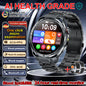 Smartwatch ECG High-End dla mężczyzn Ciśnienie krwi Lipidy Tlen we krwi Analiza ciała Kwas moczowy Monitor Zdrowia Smartwatch dla mężczyzn i kobiet