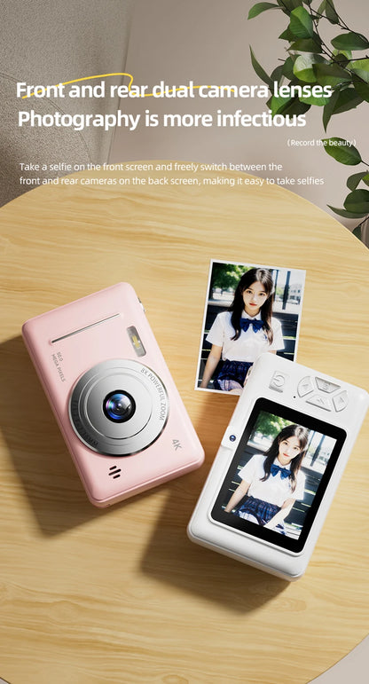 Xiaomi Retro 4K CCD Camera 50MP Auto Focus Dual Flash 8x Zoom Portable Student Vlog Camera for Beginners Travel Gift Photography