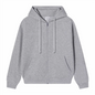 Bulk Custom Logo Full Zip Up Hoodie Unisex Sweatshirt Personalized Printing Embroidery Team Staff Uniform Work Jacket Men Women