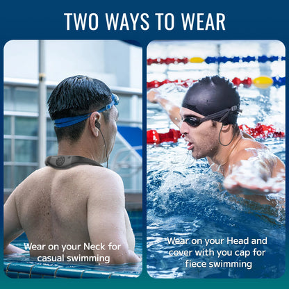 Tayogo Waterproof MP3 Player for Swimming,4-in-1 MP3 Player 32GB, Bluetooth 5.4, FM Radio, Compatible with T6 Transmitter