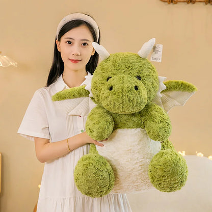 22-60CM Cute Pterodactyl Flying Dragon Doll Dinosaur with Wings Plush Toy Bed Pillow Sleeping Companion Soothing Gift for Kid