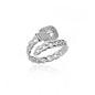Blue Zircon Crown Rings For Women Stainless Steel Gold Color Adjustable Crown Ring 2026 Trend Design Female Wedding Jewerly Gift