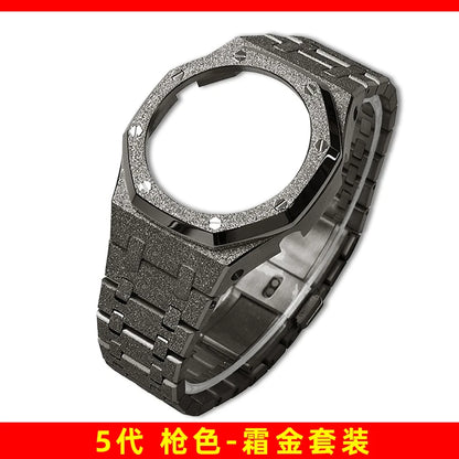 Mod Kit GA-2100 GM2100 Stainless Steel Case&Watch Strap For G-SHOCK Casioak GA2100 GMA-S2100 Replacement Metal Frosted Case Band