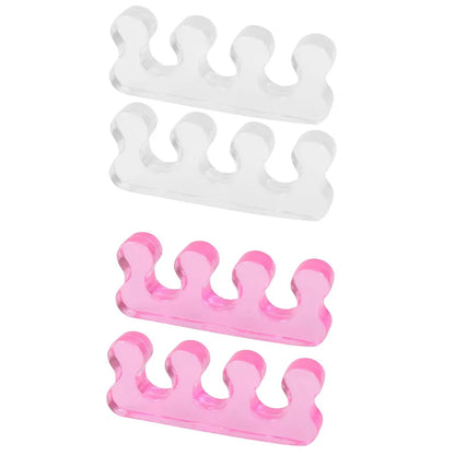 Silicone Manicure Pedicure Nails Finger Separator Flexible Finger Toe Spacer Separation Straighteners Tool Personal Health Care