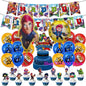 Brawl Stars Happy Birthday Party Supplies Set Cartoon Game Theme Tableware, Paper Plates & Backdrop Decorations for Celebrations