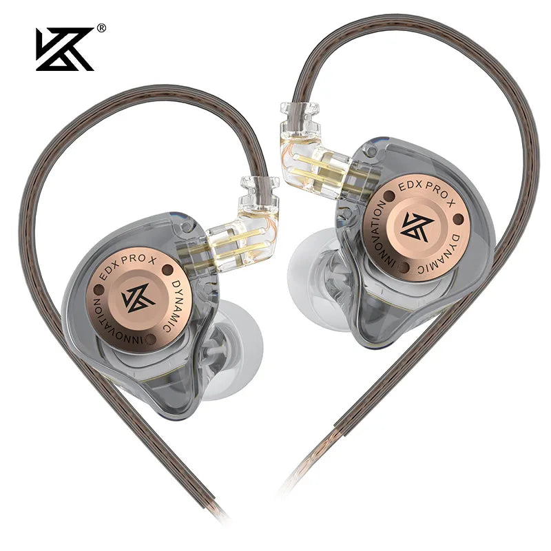 KZ EDX PRO X Dynamiczny Napęd Słuchawek Dousznych HIFI Basowe Słuchawki DJ Sport Muzyka z Redukcją Szumów