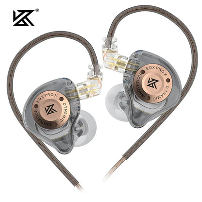 KZ EDX PRO X Dynamiczny Napęd Słuchawek Dousznych HIFI Basowe Słuchawki DJ Sport Muzyka z Redukcją Szumów