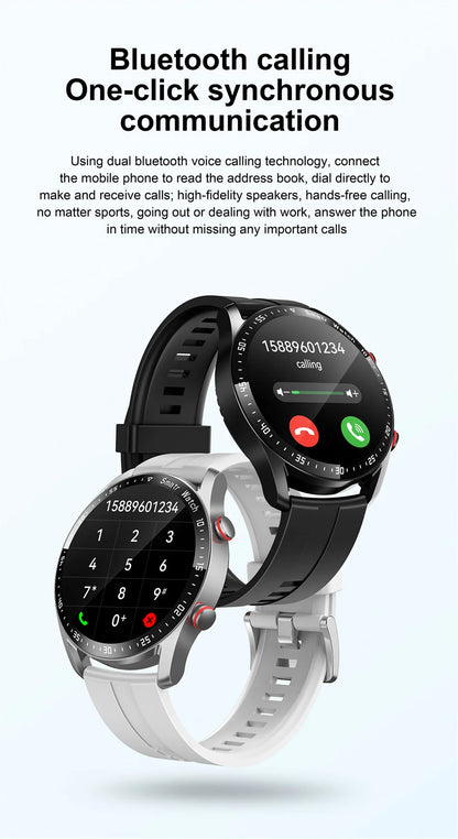 2026 NEW 1.5 inch Smart Watch Men Bluetooth Call Heart Rate ECG Health Fitness Sports Watch Waterproof Business Man Smartwatch