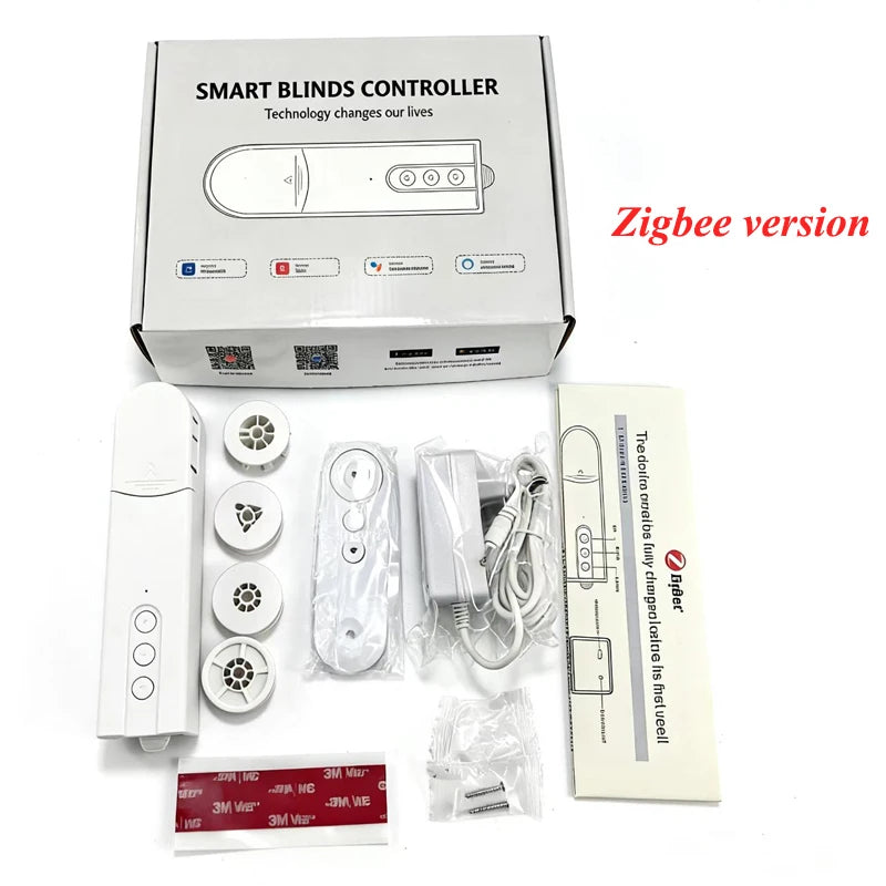 WiFi Smart Blind Motor Zigbee Electric Curtain Drive Shutter with RF Remote Tuya APP Control Alexa Google Assistant Alice