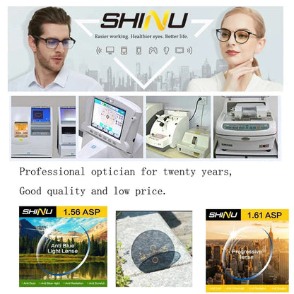 Men's Glasses Multifocal Progressive Reading Glasses Men Women Reader Presbyopia Hyperopia Eyeglasses Diopter Eyewear Spectacles