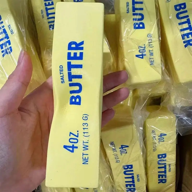 Butter Stick Squishy Fidget Toys Elastic Cheese Stick Funny Squeeze Prank Toy Stress Anxiety Relief Game interesting toys