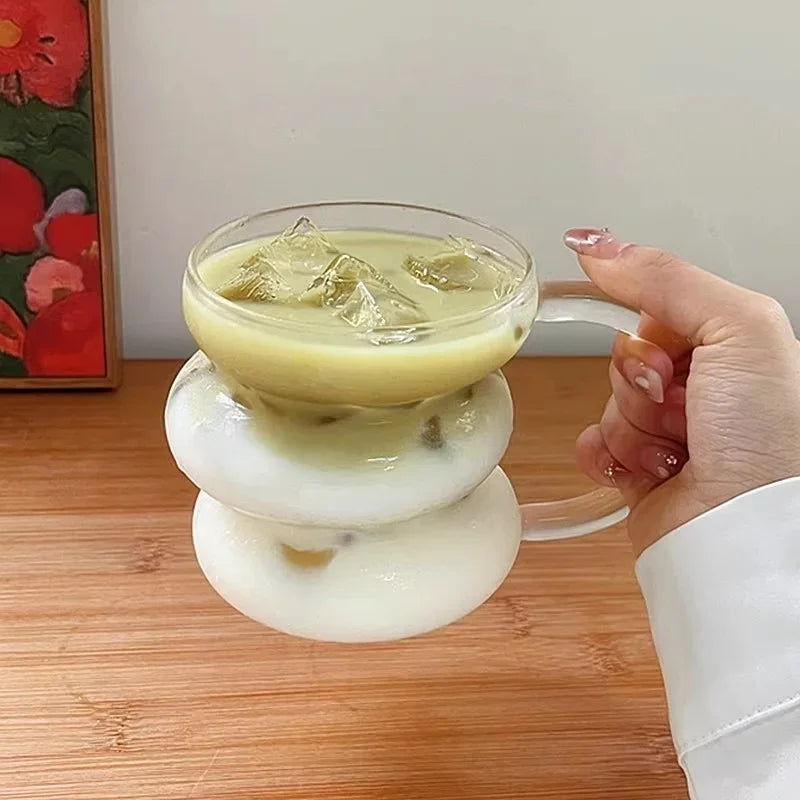 Creative Glass Cup Transparent Heat-resistant Tumbler Juice Milk Coffee Mug Home Water Glasses Beer Cocktail Glasses Drinkware