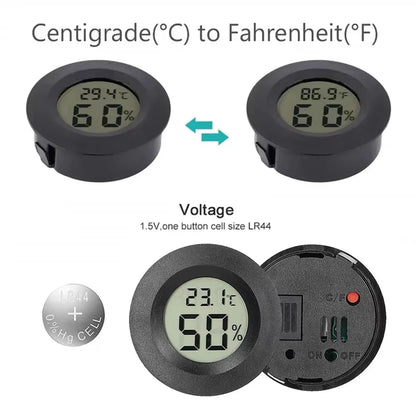 2/4 szt. Cyfrowy Termometr LCD Higrometr Wewnętrzny Elektroniczny Miernik Temperatury i Wilgotności Czujnik Stacja Pogodowa Dom