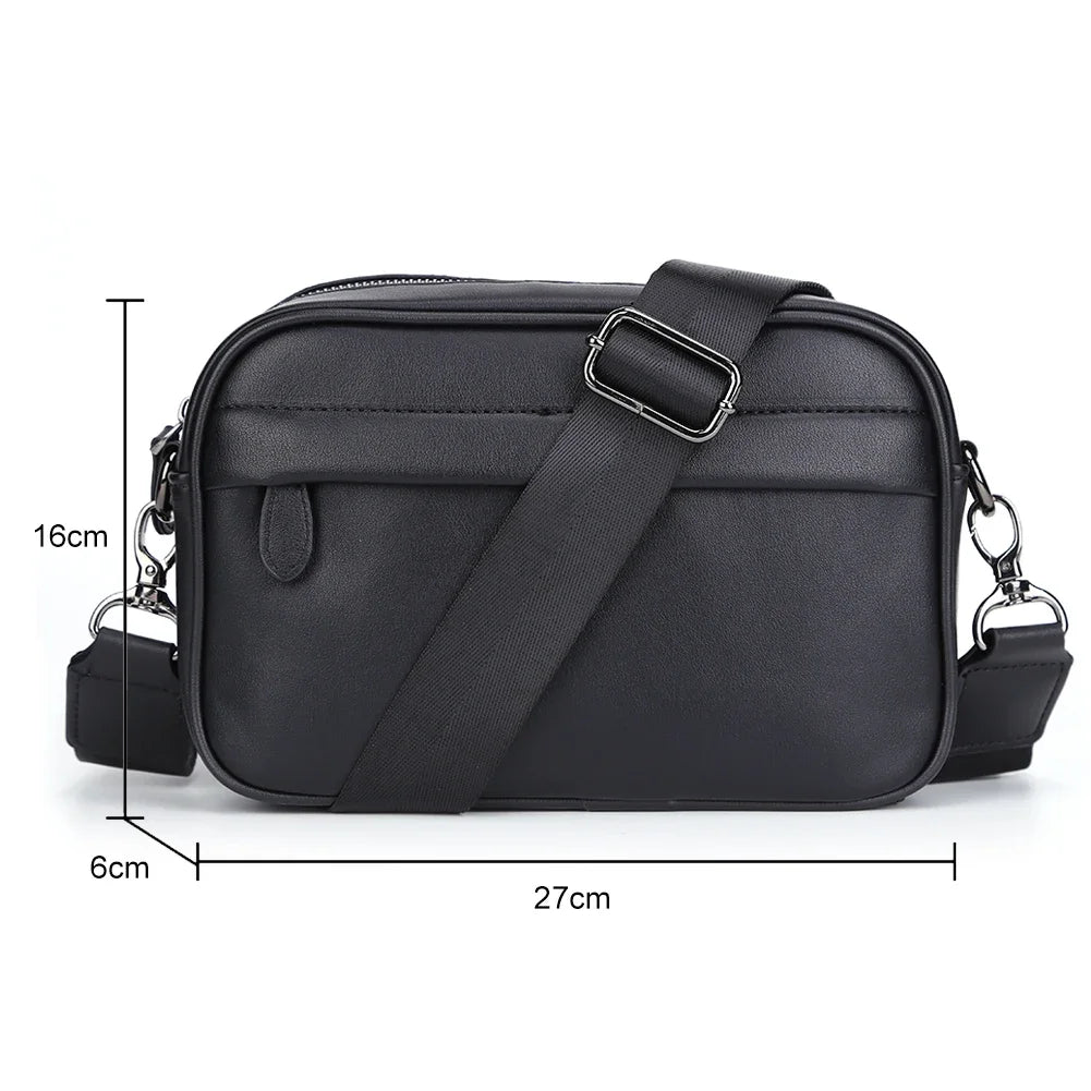 2024 Luxury Designer Women's Chest Bag PU Leather Wide Strap Shoulder Crossbody Bag Female Fashion Fanny Pack Banana Waist Bag