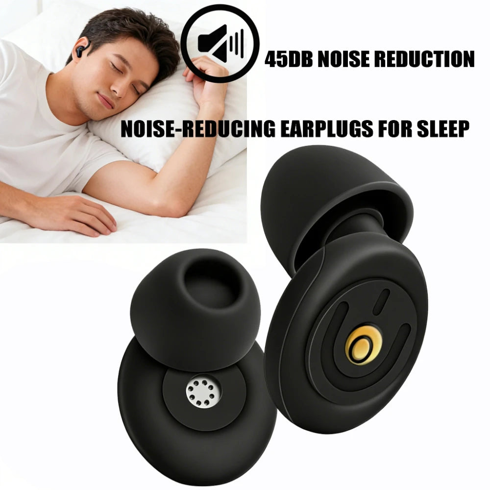 Ear Plugs for Sleeping Noise Cancelling 45dB Concert Earplugs for Noise Reduction Reusable Soft Silicone Ear Plugs