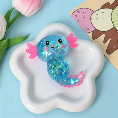 Colorful Salamander Maltose Fidgets Toys Squishy Malt Sugar Stretchy Axolotl Fun Squeeze Birthday Supplies Anti-Anxiety Gift   4