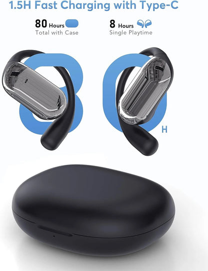 UYUXIO Real Time Translator Headphones AI Language Translation Earbuds 144 Languages & Accents 3 in 1 OWS Ear Buds for Business