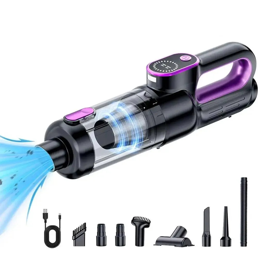 Car Vacuum Cleaner Wireless One-Button Dust Dump High-Power Portable Vacuum Cleaner Large Suction Mini Handheld Vacuum Cleaner