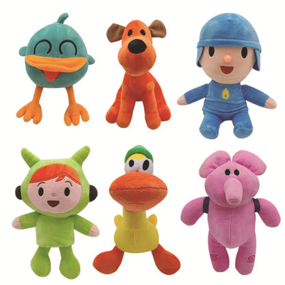 //Hot Pocoyo Plush Doll Kawaii Little P Youyou Peluche Barto Duck Puppy Lula Ellie Elephant Plush Toys Children's Toys..