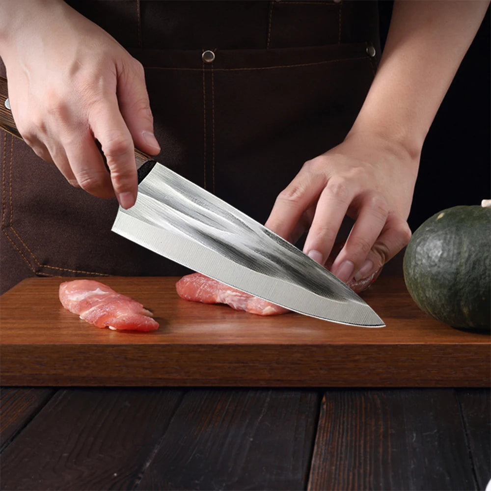 Professional Boning Knife Sharp Meat Cleaver Fish Vegetable Barbecue Slicing Butcher Slaughter Chef Cooking Kitchen Knife
