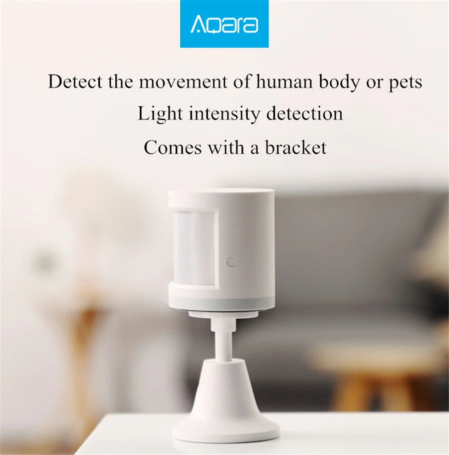 Aqara Motion Sensor Smart Human Body Sensor Body Movement Wireless ZigBee Wifi Gateway Hub Smart Home Homekit For Xiaomi Home
