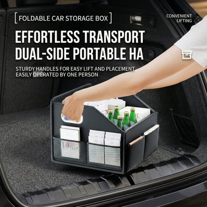 JFBONIN Car Trunk Storage Box Car Mounted Artifact Car Organizer Trunk Folding Box Inside The Car
