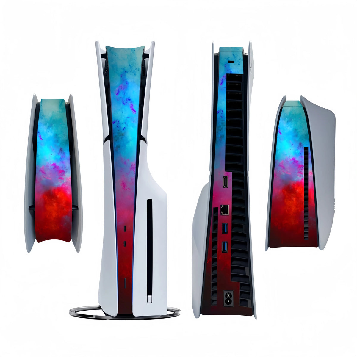 Decoration Strip Center Skin Sticker For PlayStation 5 Slim PS5 Slim Disc Version & Digital Version Console Middle Stickers Skin