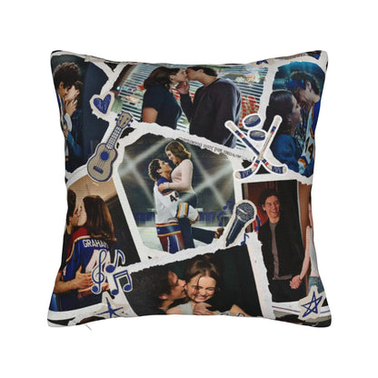 Garrett & Hannah Pillow Cover Off Campus Fashion Pillow Case For Sofa Home Decoration Square Pillowcases Gift Idea