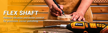 DEKO 220v Rotary Tool Kit Power Hand Rotary Tools Mini for Wood/Metal, Electric Grinder Drill Machine