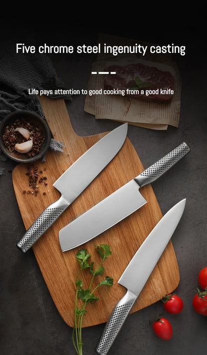 7 Inch Multifunctional Stainless Steel Simple Modern New Sturdy And Stable Chef's Knife For Home And Professional Kitchens