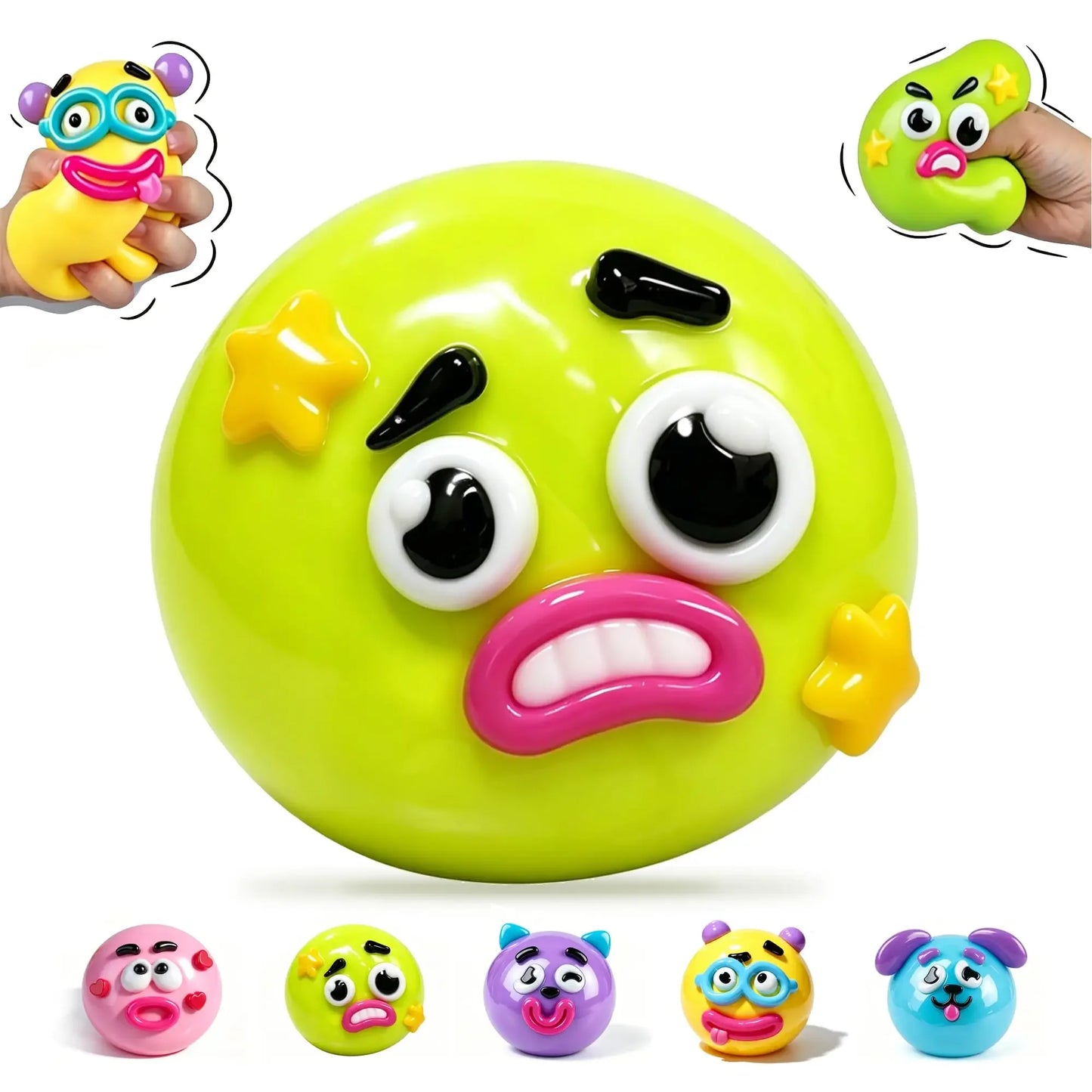 2026 NEW Smushers Squishy, Curiosities Dog Face Swap Squishy Toy, Soft Moldable Cute Slow Rise Squeeze Toy Adult Fun gifts