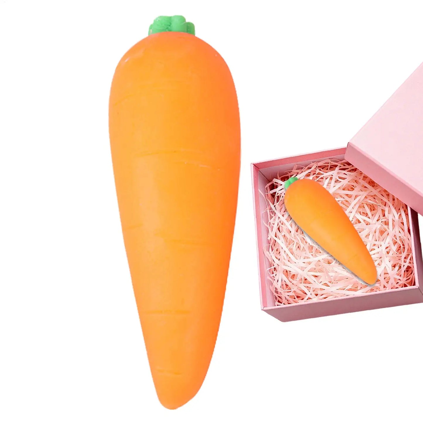 Carrot Vegetable Stress Toy Sensory Toys Squishy Stress Reliefing Pinch Toy Fidget Decompression Sensory Toy for  Adult Gift
