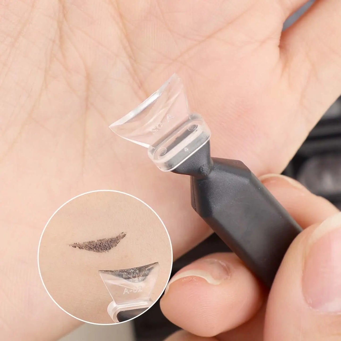Waterproof 3 in1 Eyeliner Eyes Makeup Stamp Portable Lasting Smudge-Proof Stamp Ultra-Fine Natural Lower Eyelashes Makeup Tools