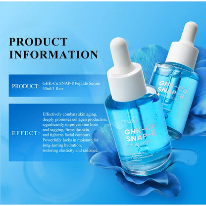 Blue Copper Peptide Essence 30ml Collagen Lifting And Firming Long-lasting Hydration Gentle Nourishment Korean Skincare Essence