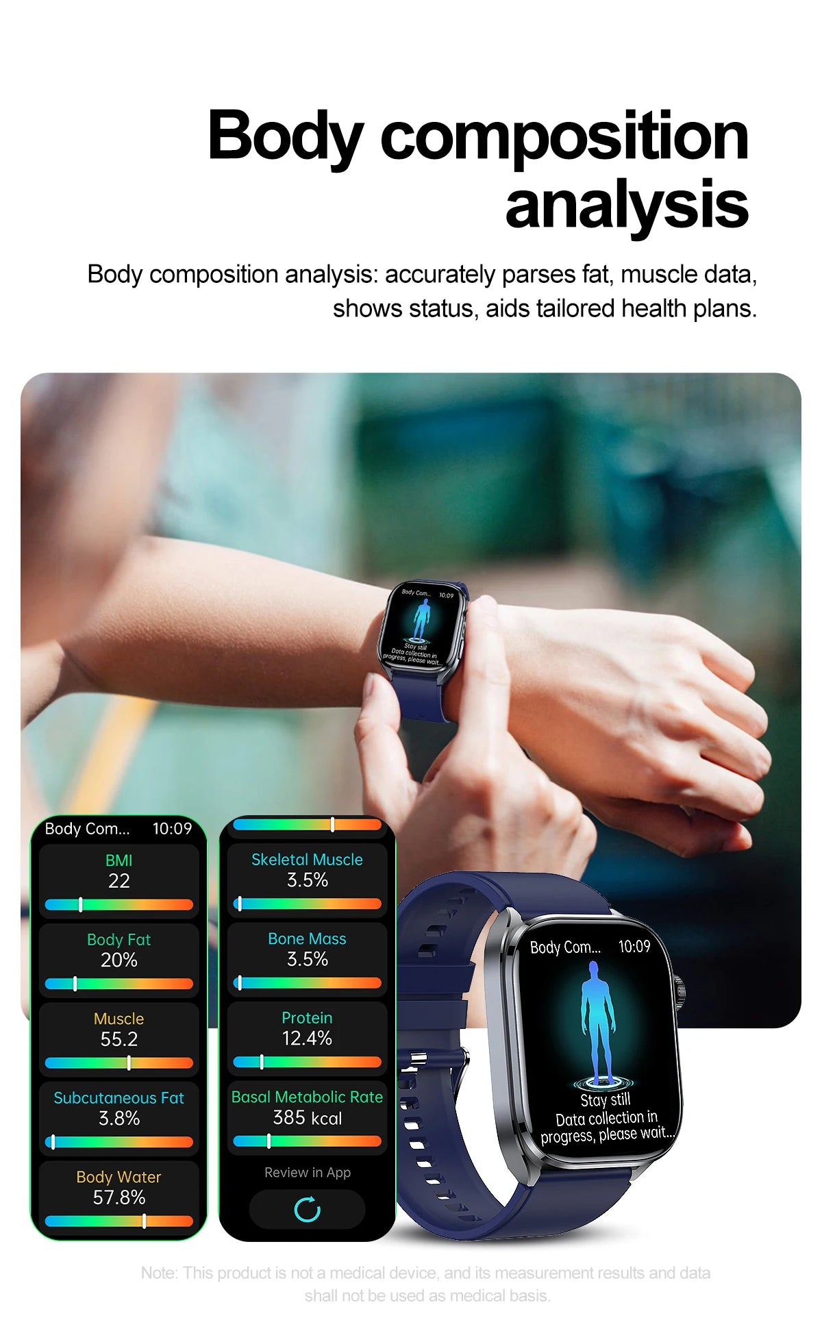 2026 New Non-Invasive Laser Treatment Three High Smart Watch  ECG+PPG Blood Fat Uric Acid Health Diagnosis Smart Watches For Man