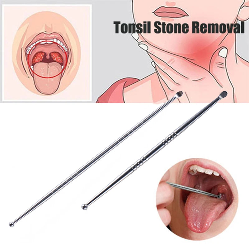 1Pc Tonsil Stone Removal Ear Wax Remover Stainless Steel Remover Mouth Cleaning Care Tools Tonsil Stone Remover Health Care‘