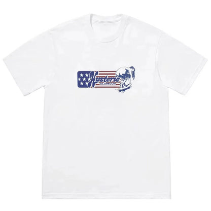 2026 Hysteric Glamour Women's T-shirt American Retro Tee Street Culture Tide Men Tshirt NicheTrend Short Sleeve Women's Clothing