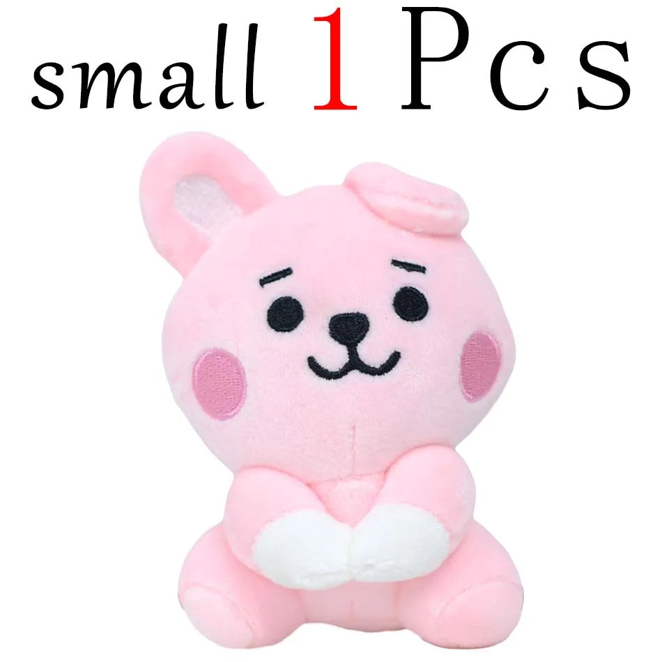 New BTed 21Plush Toys Kawaii Mini Keychain Anime Pendant Ornament for Kids 12-22cm Bt Peripherals Soft Stuffed Animals Doll Gift