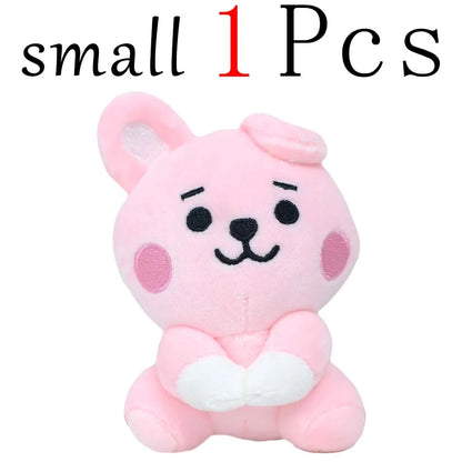 New BTed 21Plush Toys Kawaii Mini Keychain Anime Pendant Ornament for Kids 12-22cm Bt Peripherals Soft Stuffed Animals Doll Gift