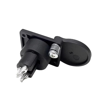 5/20PCS XLR Connector 3Pins Audio/Video Panel Mount Dustproof Charging Port Microphone Canon Female Socket With Protecting Cover