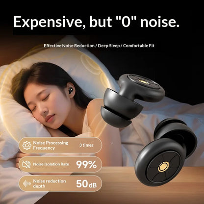 3D Sleep Eye Mask for Sleeping - Insomnia Relief, Light Blocking -  Eye Cover - Adjustable Strap ,With Noise Cancelling Earplugs